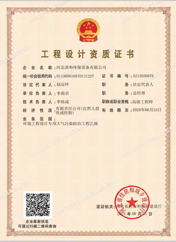 Qualification Certificate